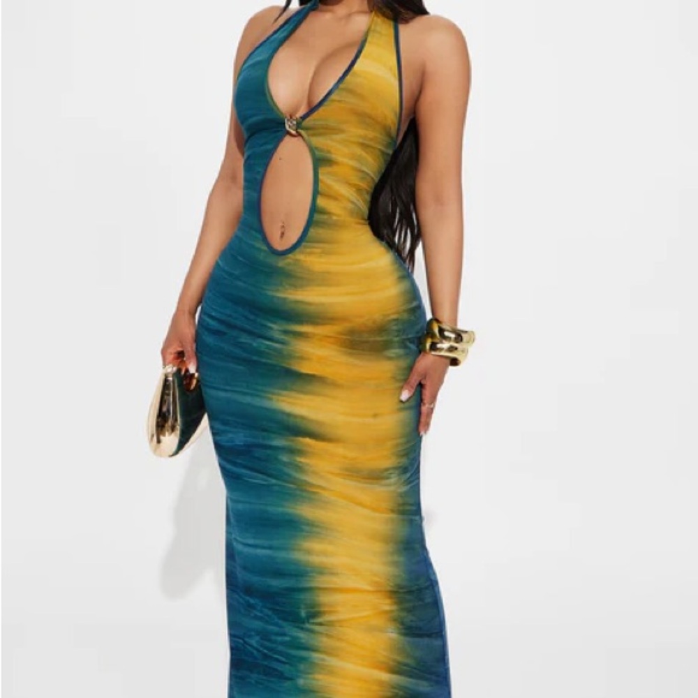 Raelynn halter maxi dress